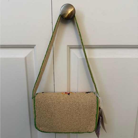 Handcrafted in India Beaded Bag Aperol Spritz Orange Cocktail - Picture 4 of 7